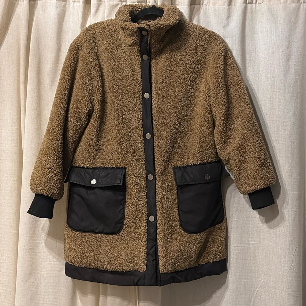 Zara girls teddy coat